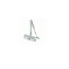 Briton - Surface Overhead Projection Arm Door Closer - Fixed Size EN 3 Silver Finish
