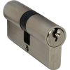 Ultimate 6 Pin Brass Cylinder (Key+Key) 70mm with 3 Keys 2.2mm Thick - Non Mastered Keyed