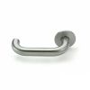 Briton - Round Bar Lever Handle Pair on 52mm Stainless Steel Finish