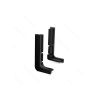 Hettich - Aluminium Gola L Profile End Cap - Pair (Left & Right)