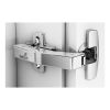 Hettich - Sensys Angle Hinge W90 With Integrated Silent System - Inset Opening Angle 95° + Cross Mounting Plate