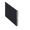 Bergo - PVC Plinth Cover - Black Melamine