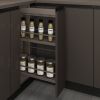 Elite - 2 Layers Side-Install Wooden Tray Basket Elegant Kitchen Hardware - Venus Series
