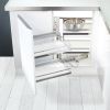 Kesseboehmer - MagicCorner - Corner Space Fitting - Ice White Chrome