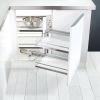 Kesseboehmer MagicCorner - Corner Space Fitting - Ice White Chrome