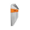 Clarke - Allen Key Alloy Steel with Orange Labelled Hanging Holder Set