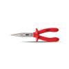 Clarke - Long Nose Plier Insulated 8 inch 1000V with Nickel Chromium Steel and Insulated Red Color Triple Layer Handle