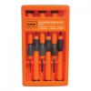 Clarke - Precission Screw Driver Set 6pcs Orange/Black Soft Cushion Grip with Plastic Carry Case