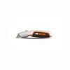 Clarke - Quick Touch Retractable Knife Grey/Orange/Black Body
