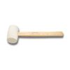 Clarke - Rubber Hammer 11 inch Beech Wood Handle with White Rubber Head