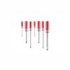 Clarke - Screw Driver 7pcs Set Red Acetate Heavy-Duty Handle with Magnetic Tip