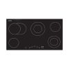CM HI LIGHT 90 Black Vitroceramic Hob Bevelled Plane Frontal Touch Control 90 cm