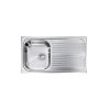 CM ATLANTIC Single Bowl Sink Satin F3 Finish 86 x 50 x 17 cm
