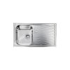 CM COMETA Single Bowl Sink Satin F3 Finish 86 x 50 x 19 cm