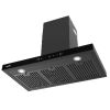 CM Florence Black Wall Mounted Hood 90 cm