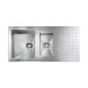 CM PUNTO QUADRO One And One-Half Bowl Sink Satin F3 Finish 100 x 50 cm