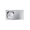 CM SIROS Single Bowl Sink Satin F3 Finish 86 x 50 x 16 cm