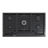 CM Verona Nero 90 Cm Matte Black Enamelled Metal Gas Hob