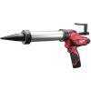 Milwaukee M12 PCG/400A-201B 400ml Subcompact Cordless Kit/Glue Gun in Transport Bag (1x 2.0Ah battery + charger)