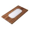 CM Iroko Chopping Board with Stainless Steel Perforated