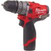 Milwaukee M12 FPDXKIT-202X Subcompact Cordless Impact Drill with Interchangeable Head in HD Box (2x 2.0Ah battery + charger)