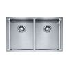Franke Box Undermount / Flushmount Double Bowl Stainless Steel Sink