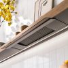 Falmec Shelf Hood 120 cm Filtering, Satin Black Aluminium