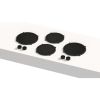Pitt Cooking 4-Pitts Induction Hob Black Finish