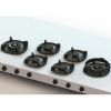 PITT Cooking Foessa 6-Pitt Gas Hob Professional Brass
