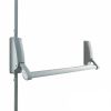 Briton - Surface Vertical Rod Type Cross/Push-Bar Type Panic Exit Device - Silver Color Finish