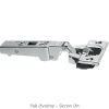 Blum - Clip Top Blumotion Profile/Thick Door Hinge 95° Screw On + Horizontal Cam Plate