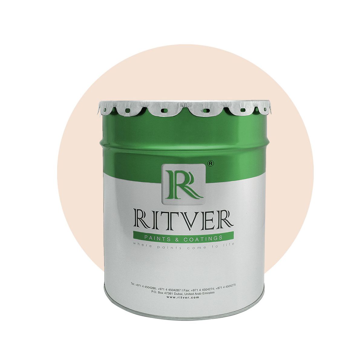 Ritver - Diamond Matt Emulsion Wall Paint 3.6L Wood Pink Color
