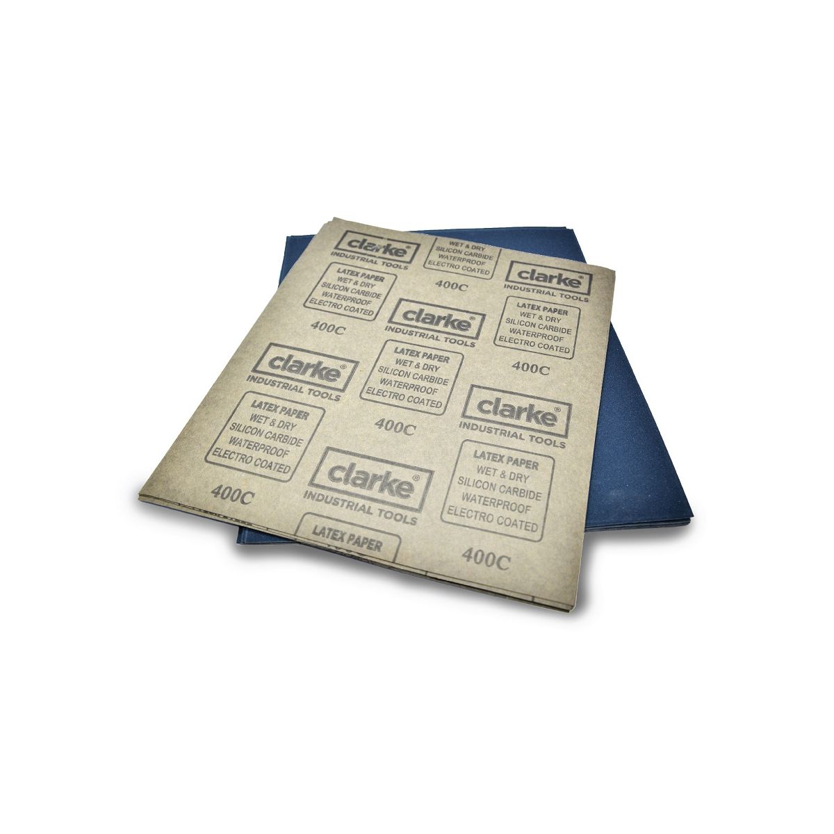Clarke - Waterproof Latex Sanding Paper 50 Pcs