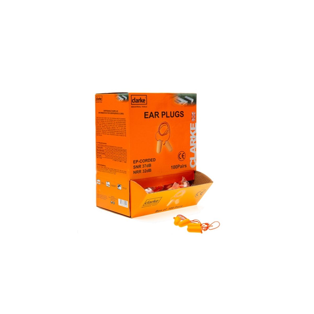 Clarke Ear Plug - Excellent Comfort & Flexibility 100 Pcs
