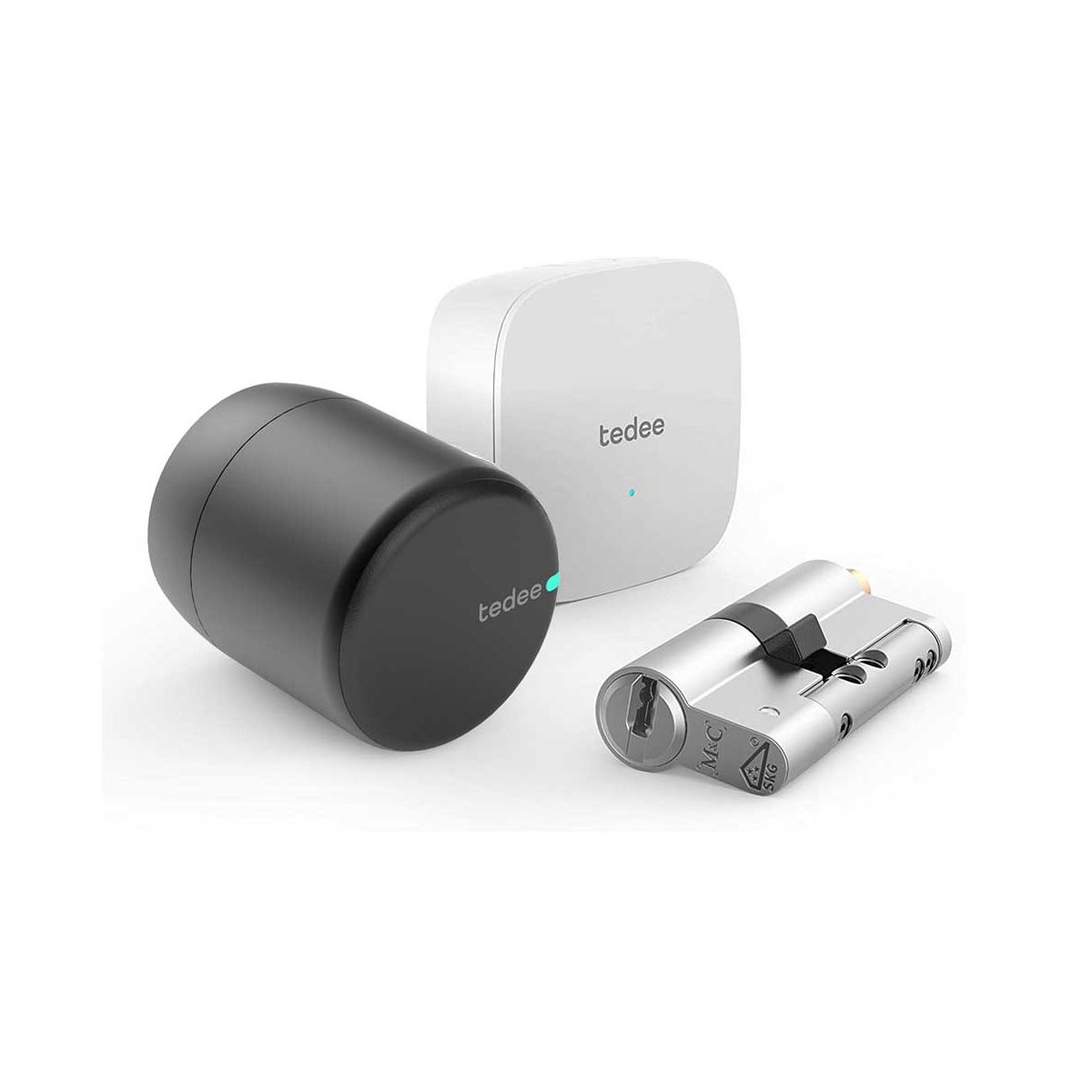 Tedee Digital Smart Lock Set - 3 Components (Lock + Cylinder + Bridge)