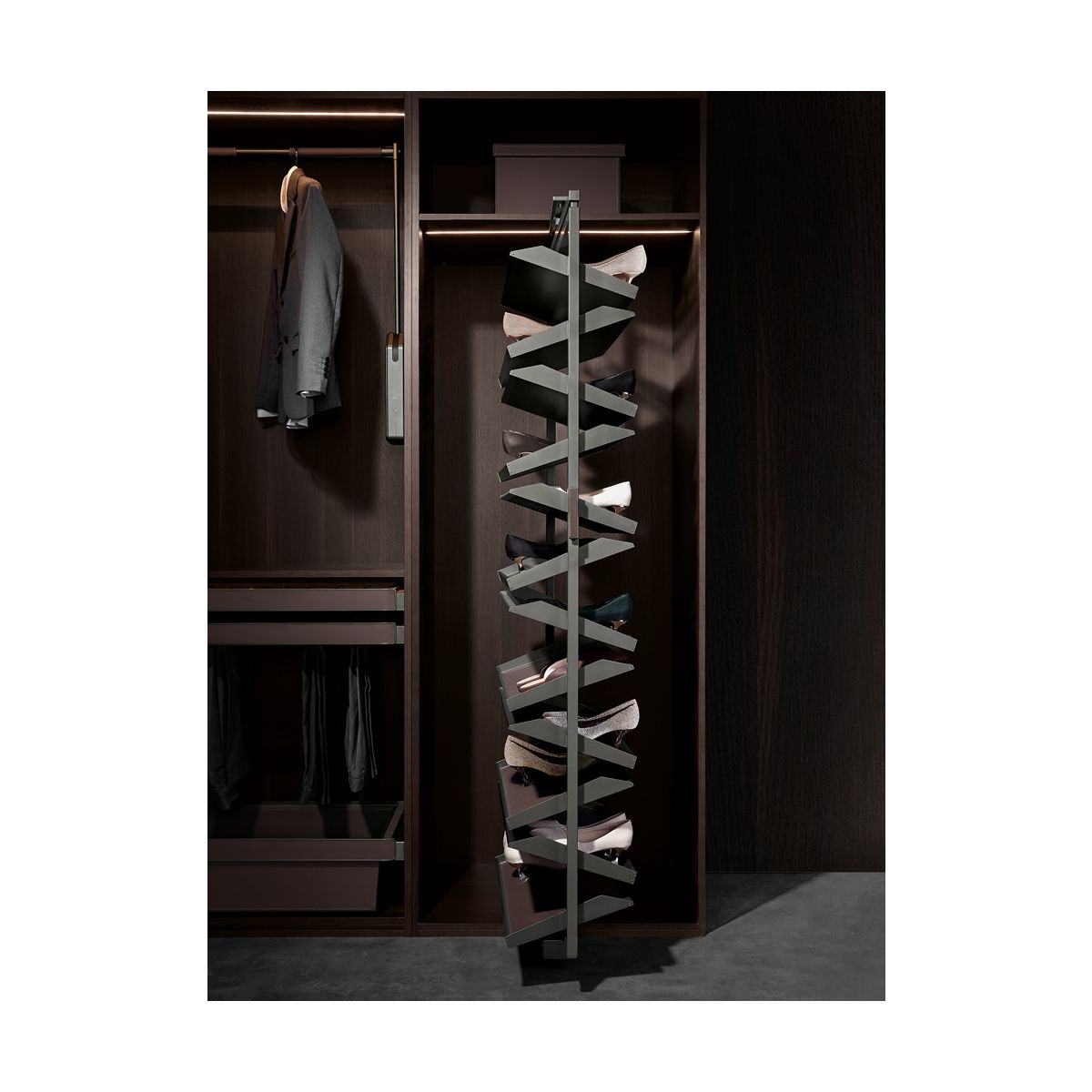 Nuomi Rotatable Shoes Rack