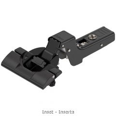 Blum Clip Top Blumotion 110° Hinge + Horizontal Cam Plate Onyx Black