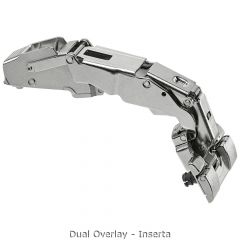 Blum CLIP Top BLUMOTION Wide Angle Hinge 155° Dual Application + Cruciform Mounting Plate