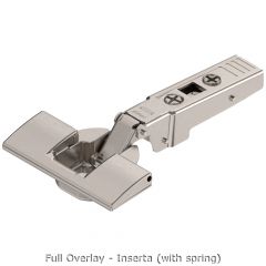 Blum - CLIP Top Profile Door Hinge 95° Nickel Plated + Mounting Plate Cruciform