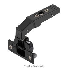 Blum - Clip Top Blumotion Blind Corner Hinge 95° - Inset Application + Cam Mounting Plate Cruciform