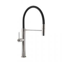 CM Mixer Tap with Rubber Pull-Out Nozzle Chrome Finish
