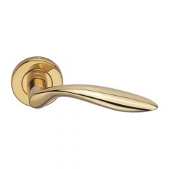 EuroArt Lever on Rose Handle with Escutcheon