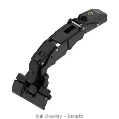 Blum - CLIP Top Blumotion Wide Angle Hinge 155° Overlay + Cruciform Mounting Plate