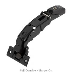 Blum CLIP Top Blumotion Wide Angle Hinge 155° Overlay + Cruciform Mounting Plate