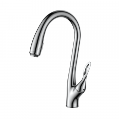 CM Pull-Out Kitchen Faucet Brass Body Brushed Nickel
