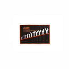 Clarke - Open End Spanner Set Chrome Finish Body with Pouch