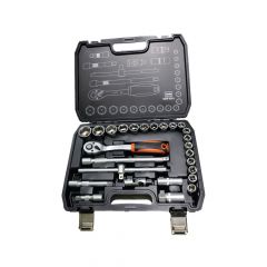 Clarke - Socket Set 10mm to 32mm Chrome Vanadium Steel 1/2 inch Drive- 27pcs Set