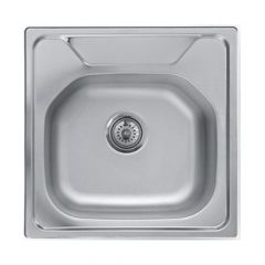 Elite Inset Single Bowl Sink 50 x 50 cm Bowl Depth 175 mm