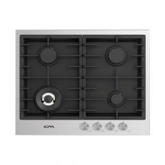 CM Twin 60 4B Inox Gas Hob 1mm Edge 60cm