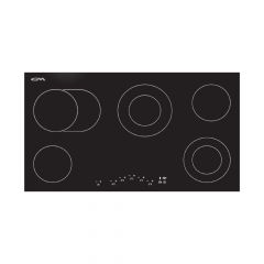 CM HI LIGHT 90 Black Vitroceramic Hob Bevelled Plane Frontal Touch Control 90 cm